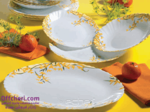 سرویس آرکوپال 38 پارچه آلیا زرد Aliya_yellow
