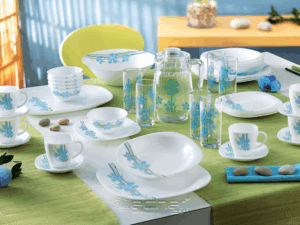 سرویس26 پارچه بامبو فلاور آبیBAMBOO_FLOWER_BLUE