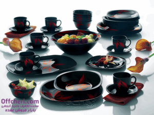 سرویس آرکوپال 38 پارچه black-onyx-red