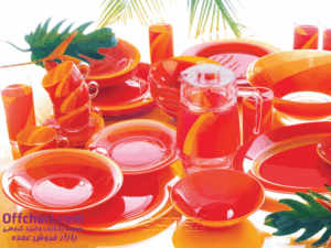 خرید و قیمت سرویس لومینارک فرانسه 45 پارچه  hawaii-red