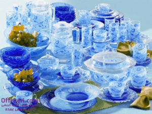 خرید و قیمت سرویس لومینارک فرانسه7+38پارچه پلانتیتود آبی plenitude_blue