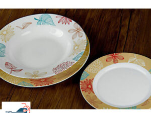 سرویس آرکوپال 26 پارچه بورمیولی گرد مدل فلورانس کرم - Bormioli Dinnerware Set