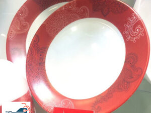 سرویس آرکوپال 26 پارچه بورمیولی گردمدل آلیس قرمز - Bormioli Dinnerware Set