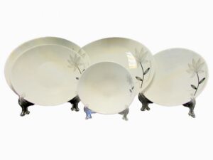 سرویس آرکوپال بورمیولی 26 پارچه بیضی مدل تینا مشکی - BORMIOLI PROMETEO 26 PCS DINNERWARE SET
