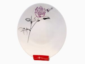 سرویس آرکوپال بورمیولی 26 پارچه بیضی مدل رز کلاسیک بنفش   BORMIOLI PROMETEO 26 PCS DINNERWARE SET