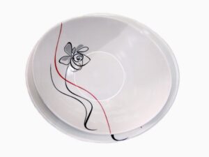 سرویس آرکوپال بورمیولی 26 پارچه بیضی مدل فلور قرمز    BORMIOLI PROMETEO 26 PCS DINNERWARE SET