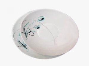 سرویس آرکوپال بورمیولی 26 پارچه بیضی مدل لاله سبز   BORMIOLI PROMETEO 26 PCS DINNERWARE SET