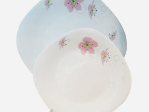 سرویس آرکوپال بورمیولی 26 پارچه مربع مدل آیکومی صورتی - BORMIOLI PARMA 26 PCS DINNERWARE SET