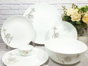 خرید و قیمت سرویس آرکوپال ۶ نفره ۲۶پارچه طرح ماکسیما طوسی گلدن اپال